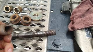 2000 Peterbilt 379 sleeper shock mount repair Part 2