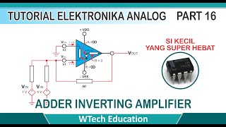 Konsep Adder Inverting Amplifier Op-Amp