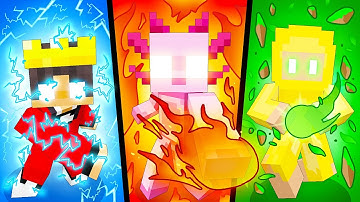 Minecraft but we have ELEMENTAL POWERS!