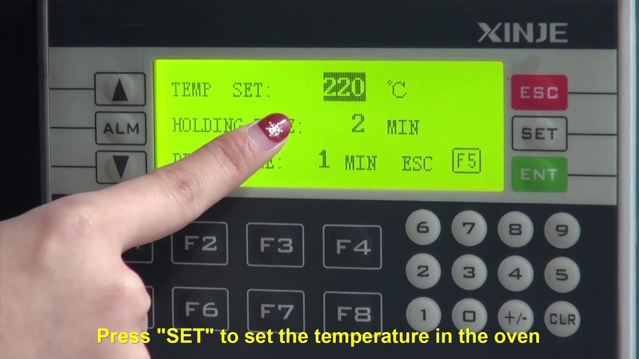 How to use the powder coating oven PLC controller? - YouTube