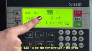 How to use the powder coating oven PLC controller