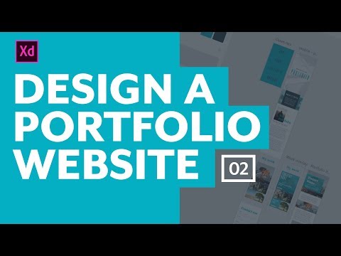 Designing a portfolio website with Adobe XD - The interactive elements