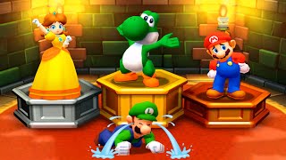 mario Party 3ds All Racing Minigames Yoshi Vs Luigi Vs Mario Vs Daisy 4k Uhd 2160p