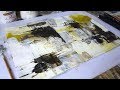 Abstract Art Mark Making #3 | Brayer and Catalyst wedge