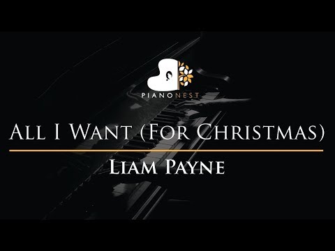 liam-payne---all-i-want-(for-christmas)---piano-karaoke-instrumental-cover-with-lyrics