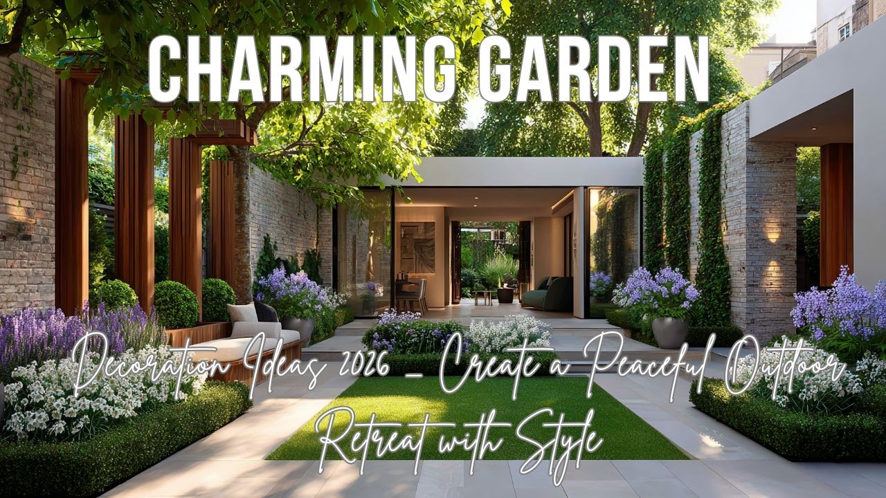 Очаровательные идеи для украшения сада 2026: создайте стильный и умиротворяющий уголок на открыто...