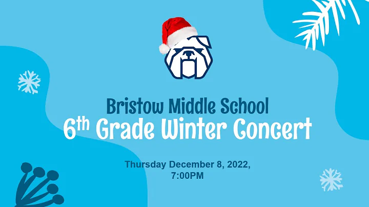 Bristow 6th Grade Winter Concert