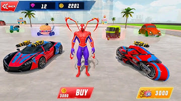 Spider Robot Hero Car Game - Gameplay #4