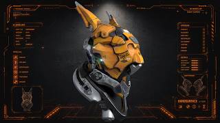 Sci-Fi Bunny Helmet | Speed Sculpt Timelapse | ZBrush