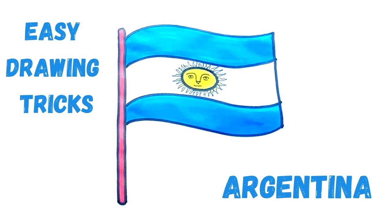 How to Draw the Argentina Flag? Simple Steps!