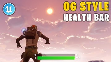 How to make CENTERED HEALTH BAR in Fortnite Creative / UEFN