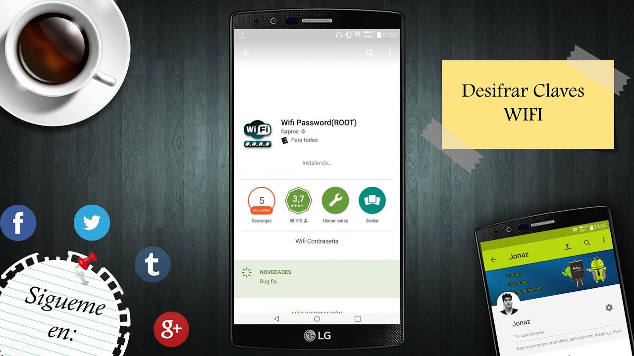 Descifrar claves WiFi guardadas en tu Android [ ROOT ] YouTube