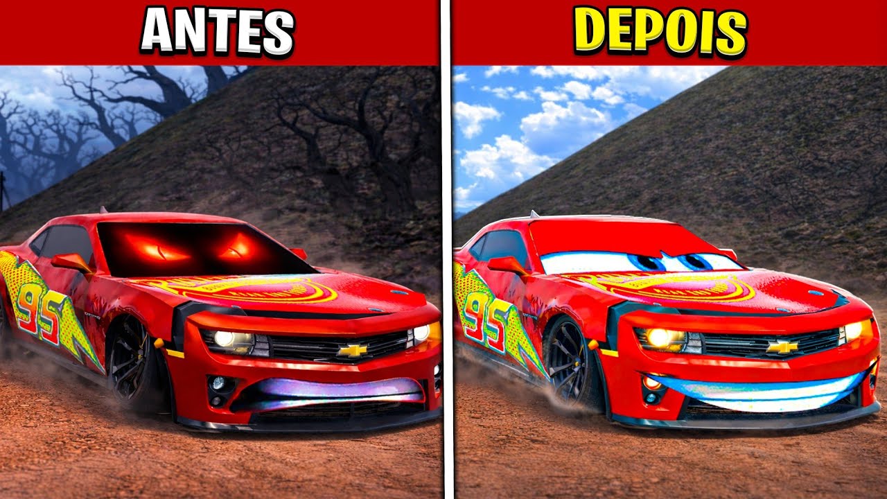 TRANFORMEI O MCQUEEN DO MAL EM DO BEM NO REBAIXADOS ELITE BRASIL!
