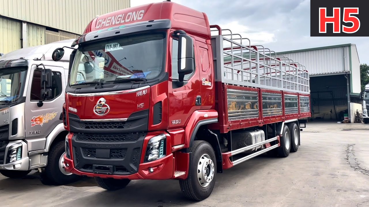 Tải thùng 3 chân Chenglong H5 - Màu đỏ thể thao | Hotline: 0936.475.666