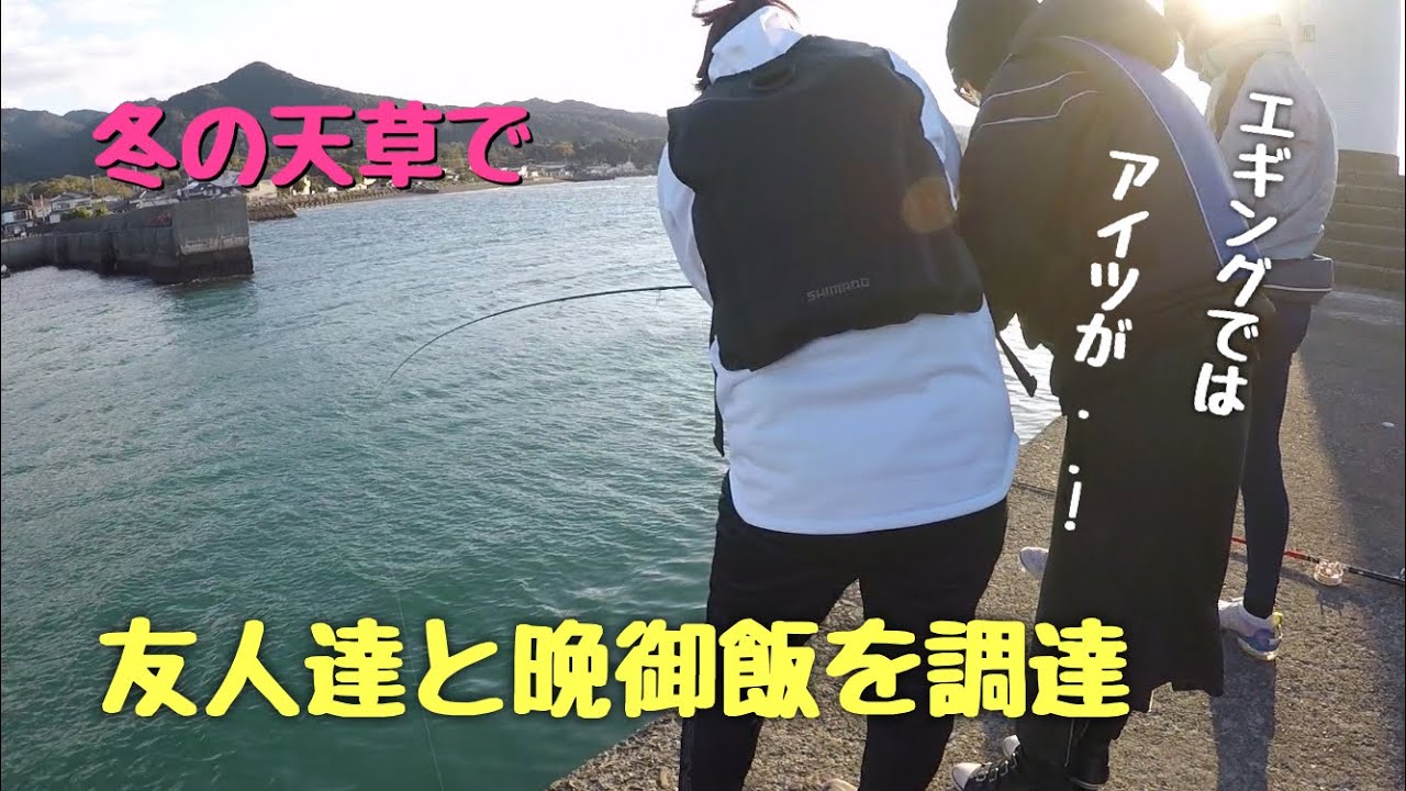 冬エギングin天草島原湾