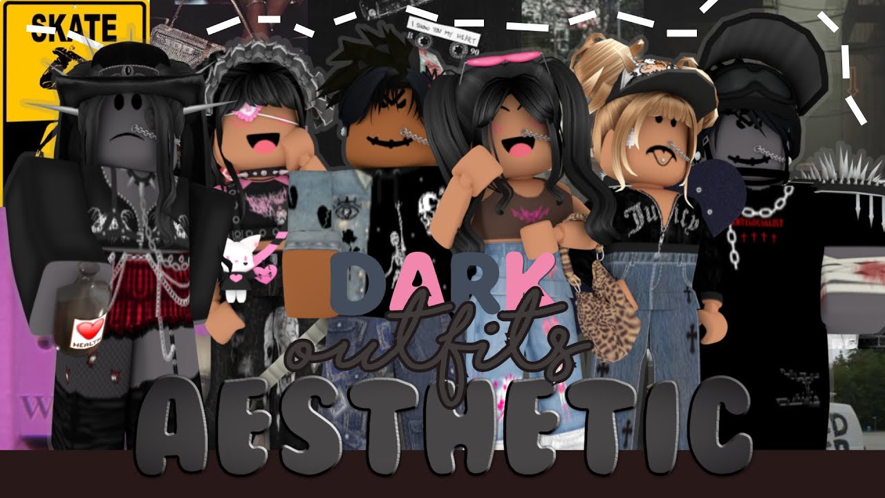 Dark Aesthetic Roblox Outfits Daomelet ღ Youtube - aesthetic roblox profile picture girl black hair