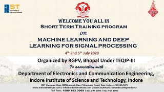 STTP - Webinar on Machine Learning and Deep Learning for Signal Processing