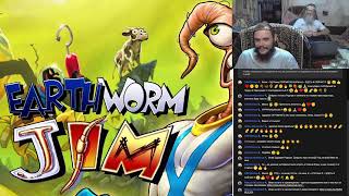 Играем и Комментируем 11серия Earth Worm jim в Живом Потоке 7.19.2022.19-53-53