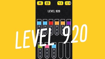 Water Sort Puzzle Level 920