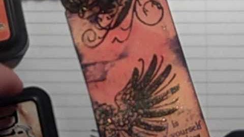 Episode 69  A Glittery Tag using Tim Holtz Stamp Set