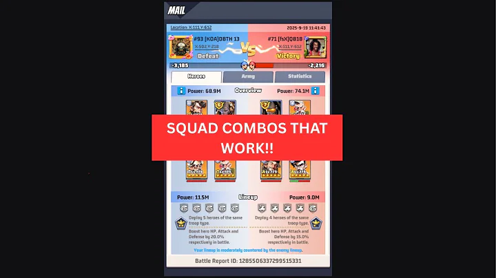 Operation Sandbox Update: Squad Combos That Work | Last War: Survival