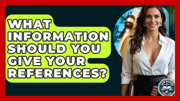 What Information Should You Give Your References? - Law School Prep Hub
