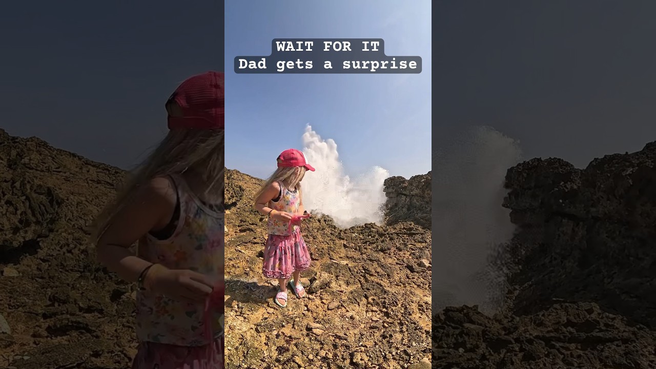 Shete Boka National Park Curaçao with a nice surprise for Dad 