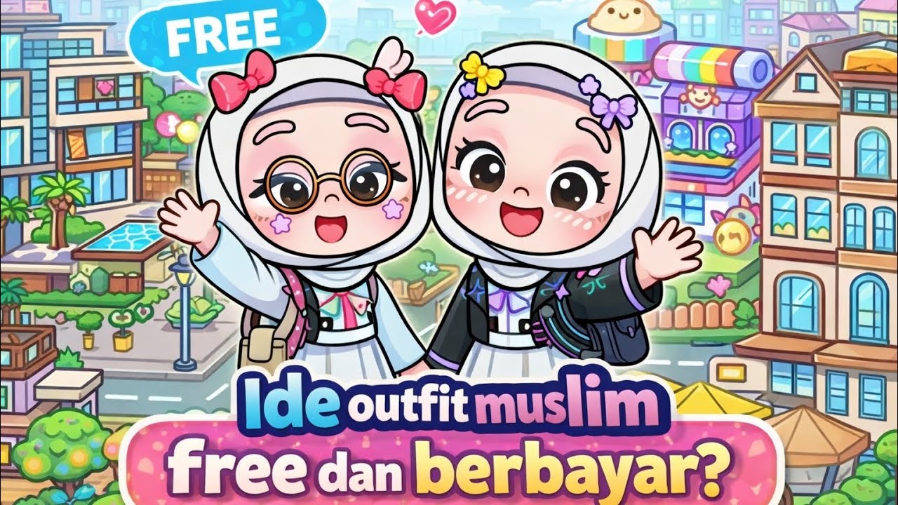 Ide outfit muslim FREE dan BERBAYARR? || Avatar world || #harusberanda #just_allferii #dramapazu 