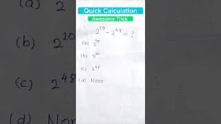 Exponential Math Tricks | Fast Solving Methods for Exponents #exponents #maths #education