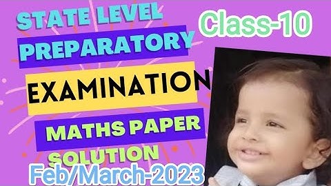SSLC MATHS state level preparatory Exam question paper with answer 2023/10th math preparatory answer