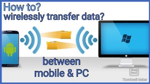 How to transfer data b/w mobile and PC wirelessly without using any data cables | FTP server app