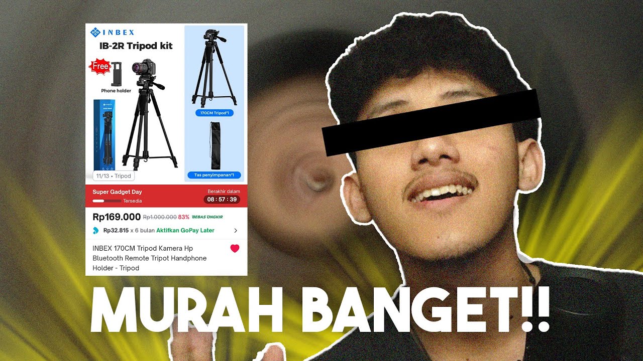 UNBOXING TRIPOD CUMAN 100RB!!?? WHATT!!??