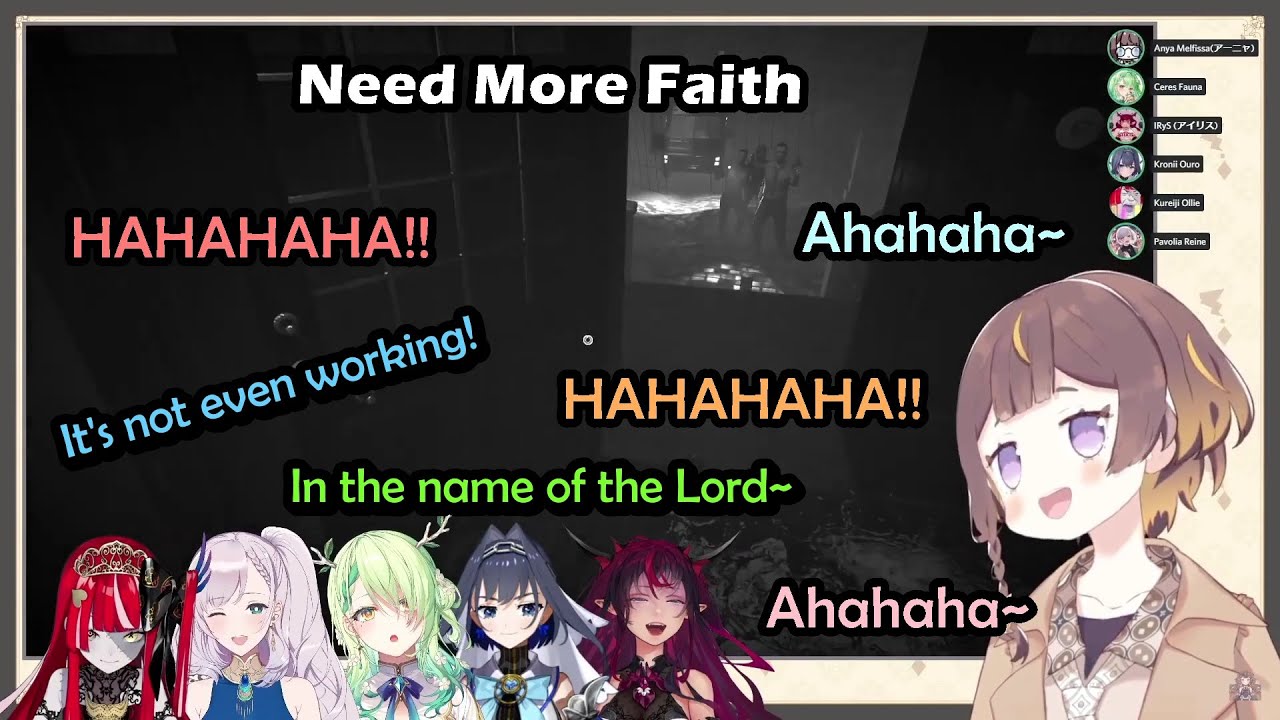 Kronii Reads the Bible and Gets Ignored by the Ghost, Which Isn't the Case For Fauna & IRyS