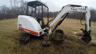 New tracks and final drive on a bobcat mini excavator/Bobcat 331