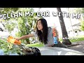 Deep Cleaning and Organizing My Car | Clean My Car with Me :)