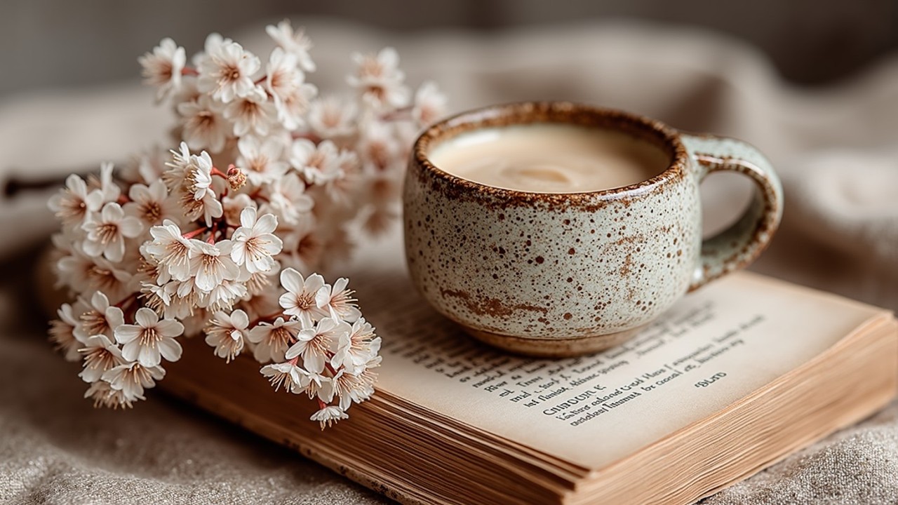 Весенние джазовые вибрации ~ Расслабляющая атмосфера кофейни для учебы и работы