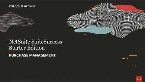 NetSuite SuiteSuccess Starter Edition: Purchase Management