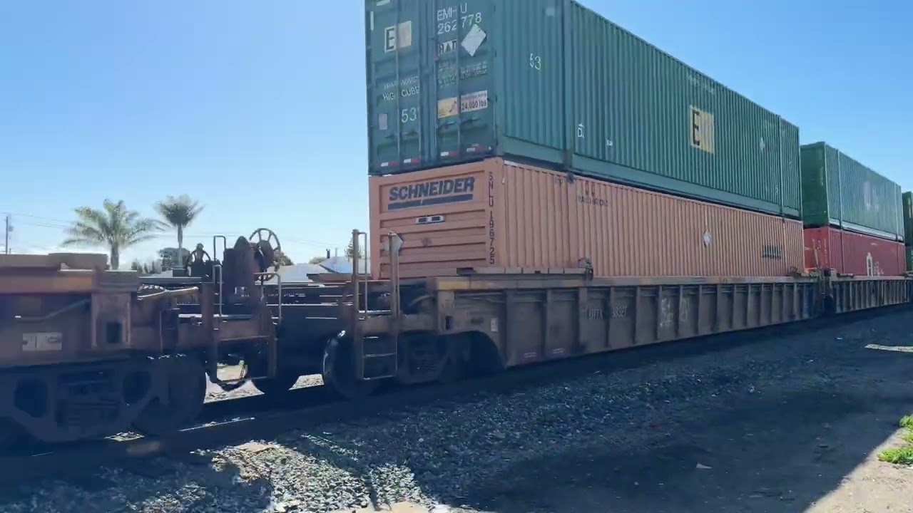 The Rerouted Union Pacific (IOANP) going by Edes Ave on The Coast Sub in Oakland California Monday