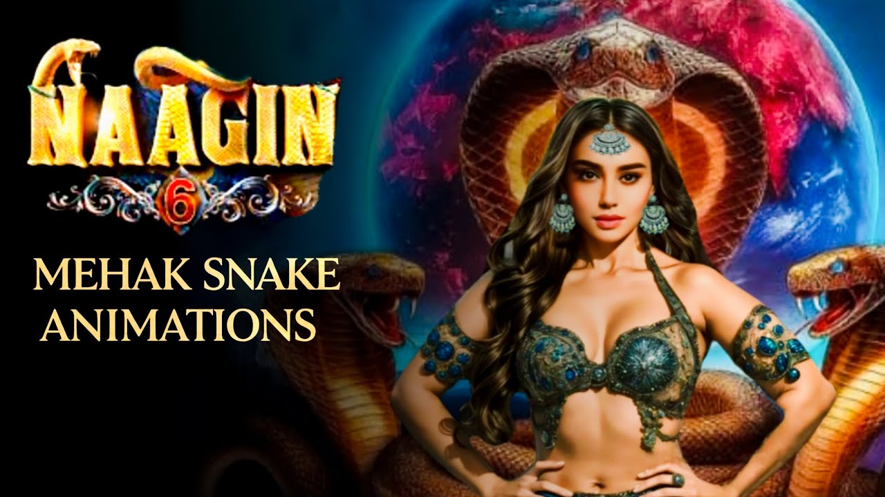 Mehak Naagin 6 | Blue Snake Animation VFX | Green Screen (Chroma Key) | Naagin Edit HD