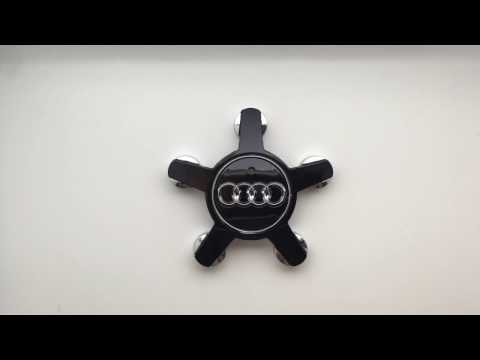 Колпачок на литой диск Audi звезда 1 шт. черная