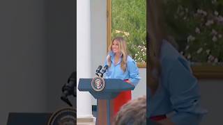 😄I Heard You Missed Me First Lady Melania Trump Jokes With Rose Garden Guests