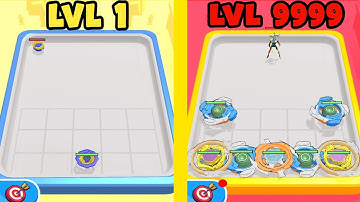 Spinner Merge - All Levels Gameplay Walkthrough (LVL 1 vs LVL 9999)