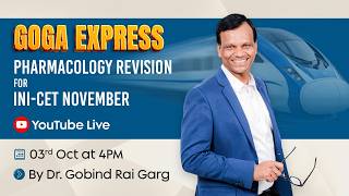 GOGA EXPRESS | Pharmacology Revision for INICET Nov 2026 | Dr. Gobind Rai Garg