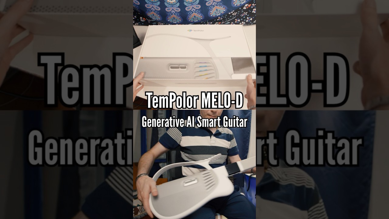 TemPolor MELO-D Smart Guitar | Unboxing & Demo #short