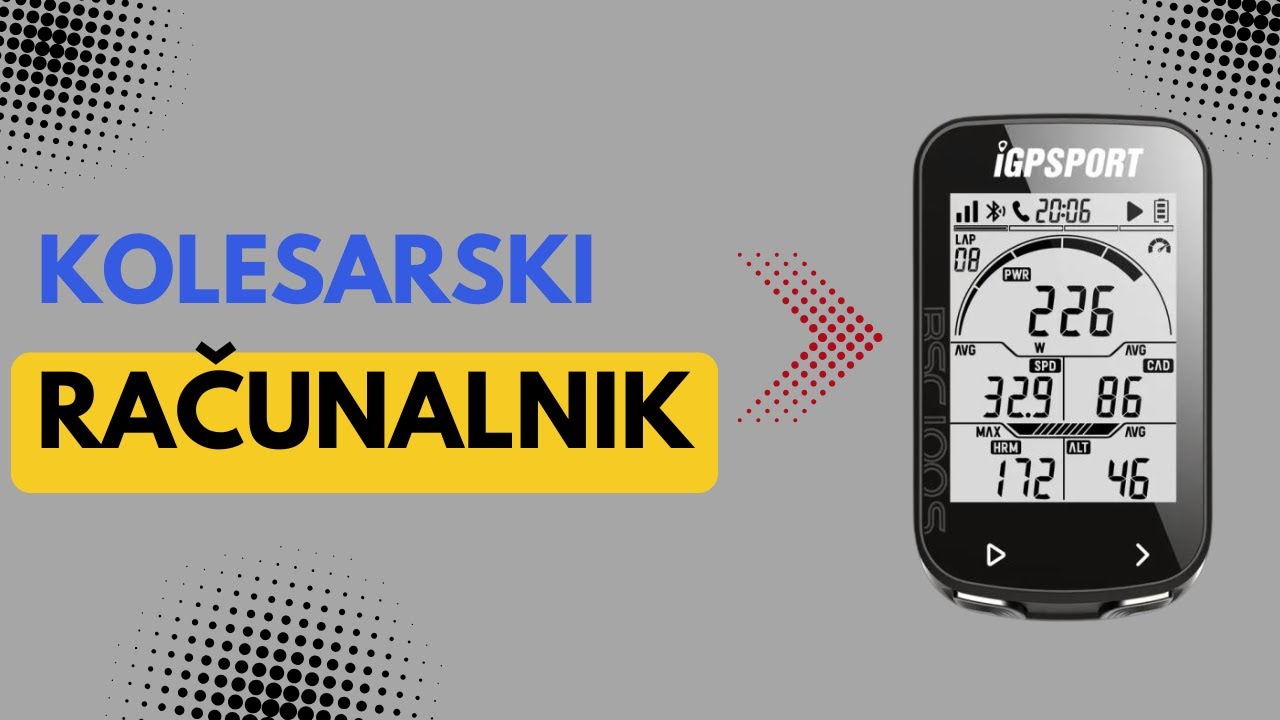 GPS ŠTEVEC ZA KOLO, KOLESARSKI RAČUNALNIK