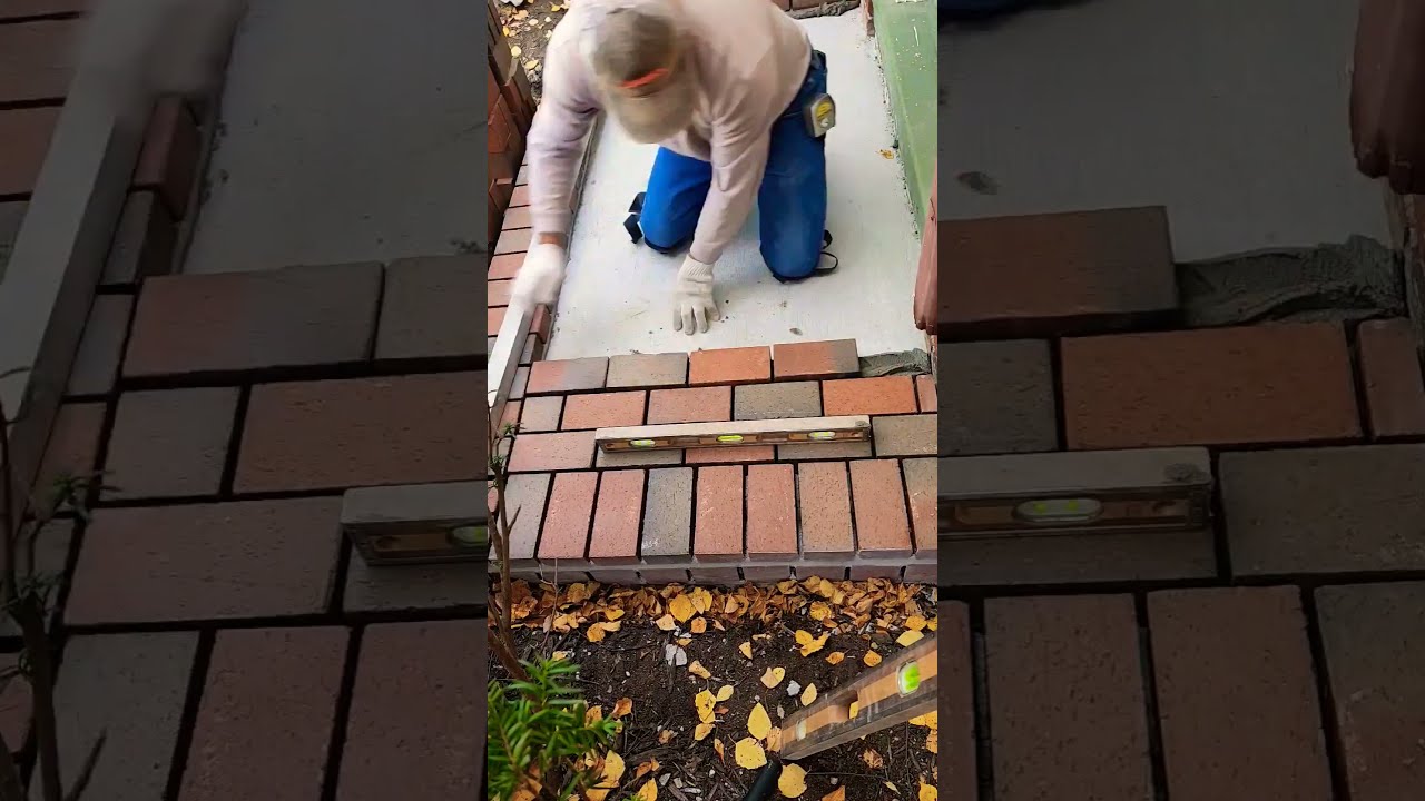 Laying Brick With Mortar Masonry Construction Viral Shorts