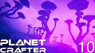Tree-sized mushrooms in Planet Crafter