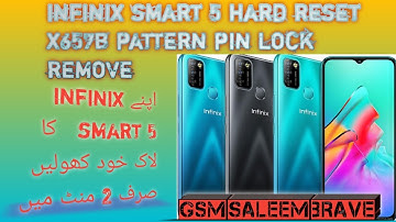 infinix smart 5 Hard reset infinix X657B pattern lock remove