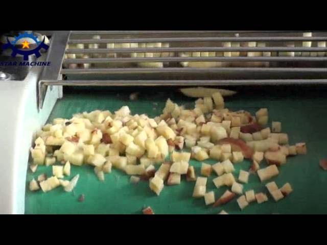 sweet potato cubes cutter dicer machine 