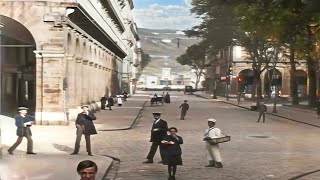 1913 - San Sebastián, Spain in color [60fps, Remastered] w/sound design added